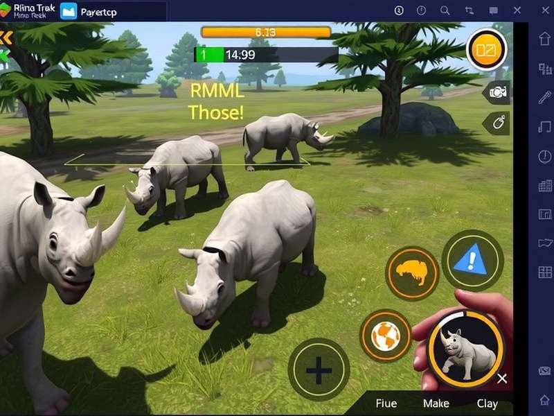 Primeval Rhino Trek Gameplay
